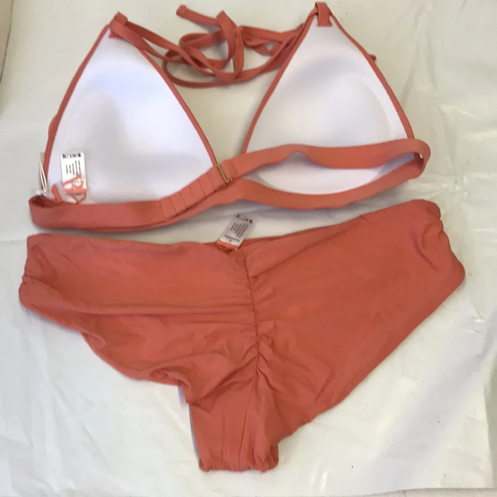 B Swim Burnt Umber Deep Sea Tri Top Sassy Bikini Set